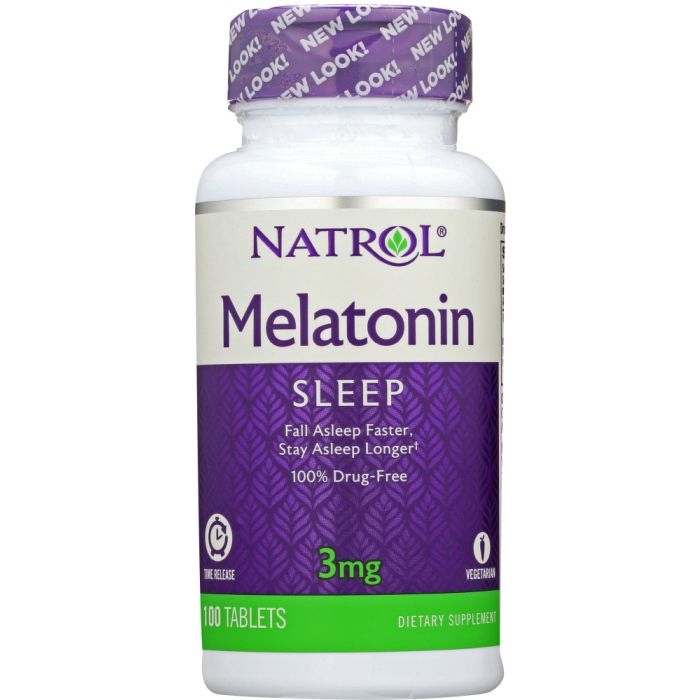 NATROL: Melatonin TR Time Release 3 mg, 100 Tablets