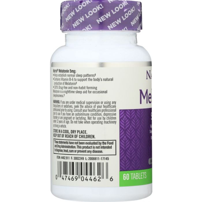 NATROL: Melatonin 5 mg, 60 Tablets