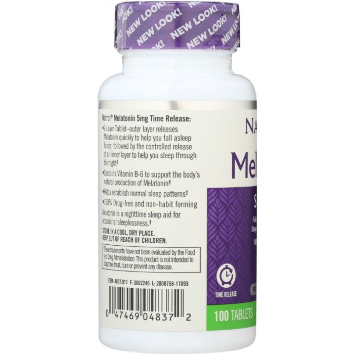 NATROL: Melatonin TR Time Release 5 mg, 100 tablets