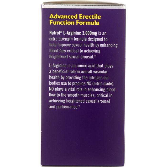 NATROL: L-Arginine 3000 mg, 90 tablets