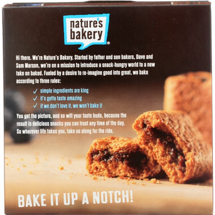 NATURE'S BAKERY: Stone Ground Whole Wheat Blueberry Fig Bar, 12 oz