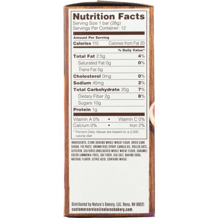 NATURE'S BAKERY: Stone Ground Whole Wheat Fig Bar, 12 oz