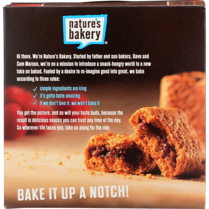 NATURE'S BAKERY: Stone Ground Whole Wheat Raspberry Fig Bar, 12 oz