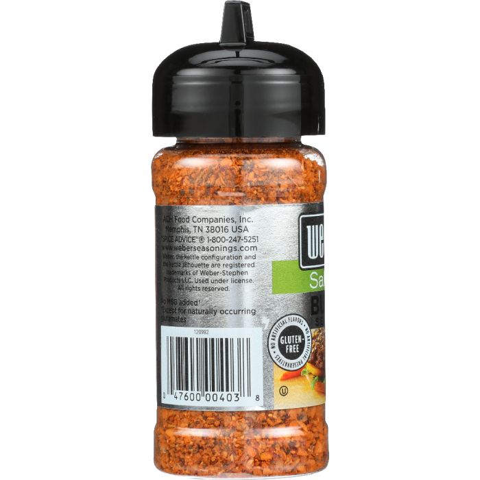 WEBER: Salt Free Burger Seasoning, 25 oz