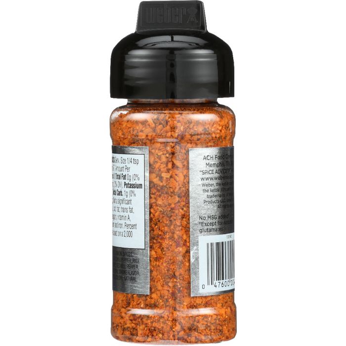 WEBER: Salt Free Burger Seasoning, 25 oz