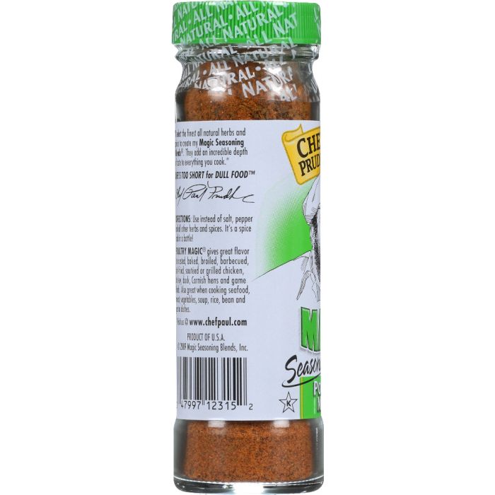 CHEF PAUL PRUDHOMME'S: Magic Seasoning Blends Poultry Magic, 2 Oz