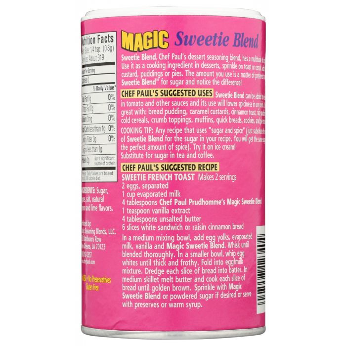 MAGIC SEASONING BLENDS: Sweetie Blend Seasoning, 9 oz