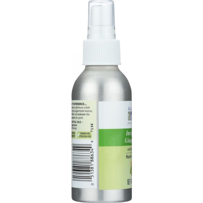 AURA CACIA: Room & Body Mist Invigorating Ginger & Mint, 4 oz