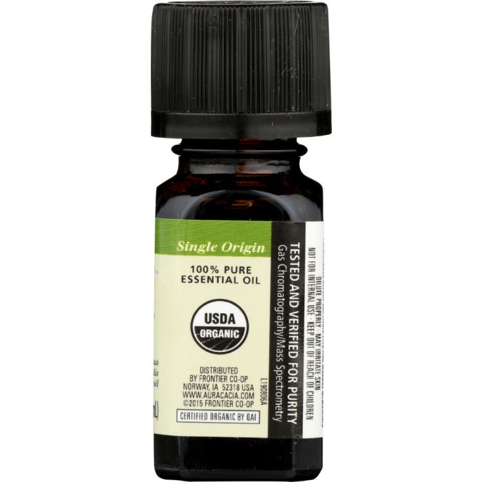 AURA CACIA: Organic Rosemary Essential Oil, 0.25 oz