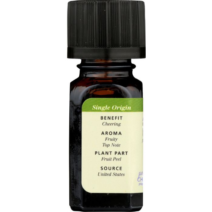 AURA CACIA: Organic Orange Sweet Essential Oil, 0.25 oz