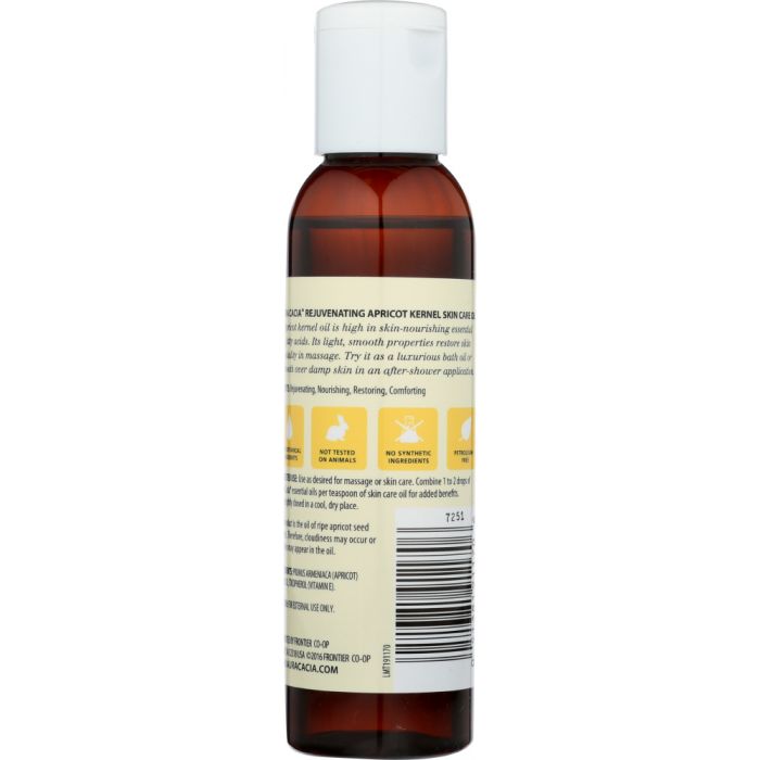 AURA CACIA: Natural Skin Care Oil Rejuvenating Apricot Kernel, 4 Oz