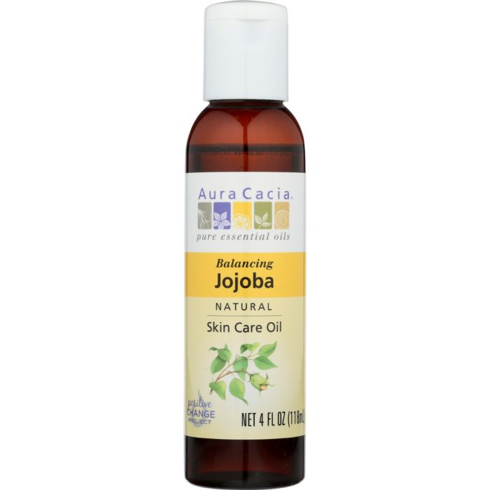 AURA CACIA: Natural Skin Care Oil Jojoba Balancing, 4 Oz