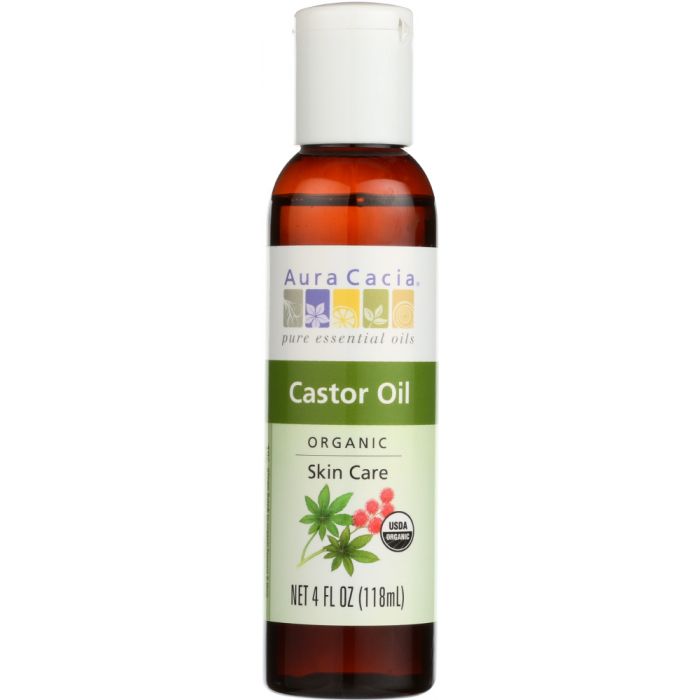 AURA CACIA: Organic Castor Oil, 4 oz