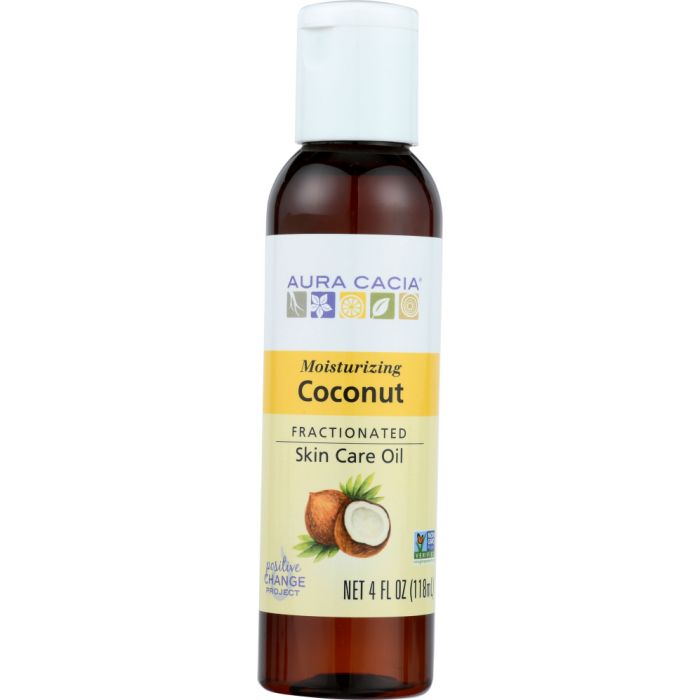 AURA CACIA: Oil Coconut Fractionated, 4 fo