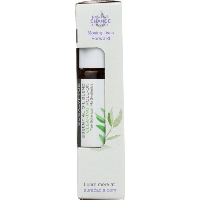 AURA CACIA: Oil Essential Roll-on Eucalyptus, 0.31 oz