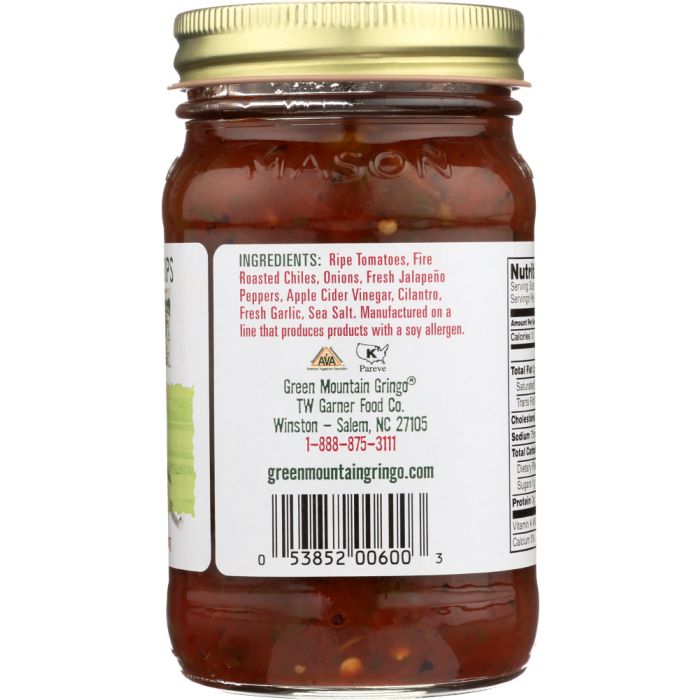 GREEN MOUNTAIN GRINGO: Roasted Chile Pepper Medium Salsa, 16 oz