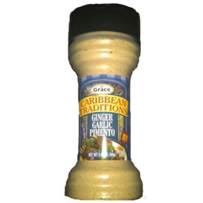 GRACE CARIBBEAN: Seasoning Ginger Garlic, 3.49 oz