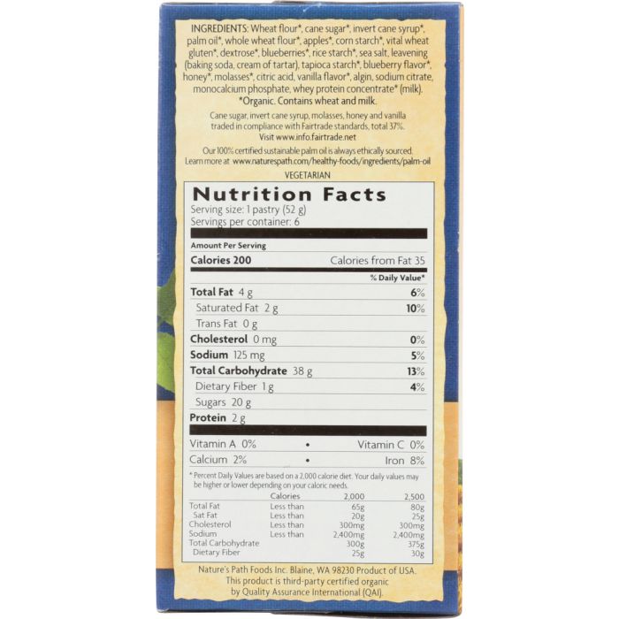 NATURE'S PATH: Frosted Buncha Blueberries Toaster Pastries, 11 oz