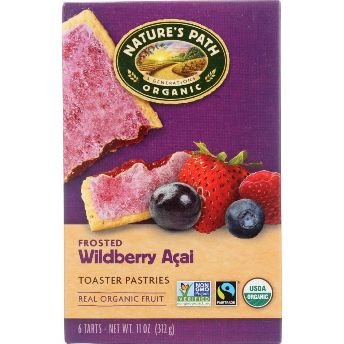 NATURES PATH: Organic Frosted Toaster Pastries Wildberry Acai, 11 oz