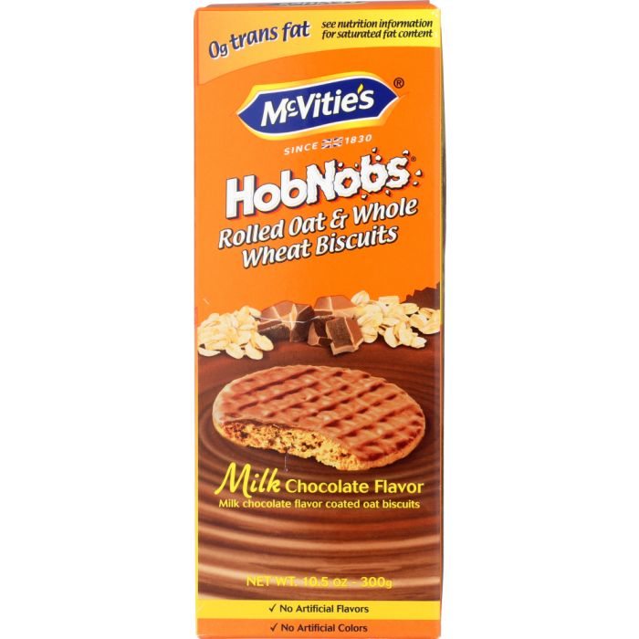 MCVITIES: Biscuits Hobnob Milk Chocolate, 10.5 oz