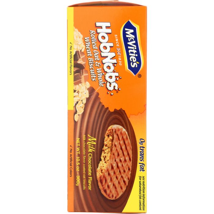 MCVITIES: Biscuits Hobnob Milk Chocolate, 10.5 oz