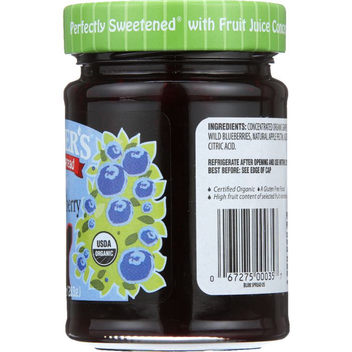 CROFTERS: Organic Blueberry Fruit Spread, 10 oz