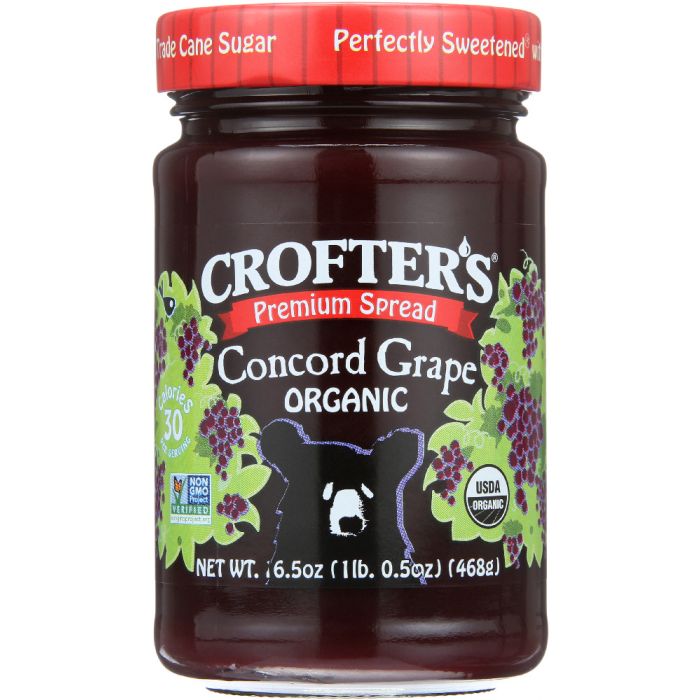 CROFTERS: Concord Grape Fruit Spread, 16.5 oz