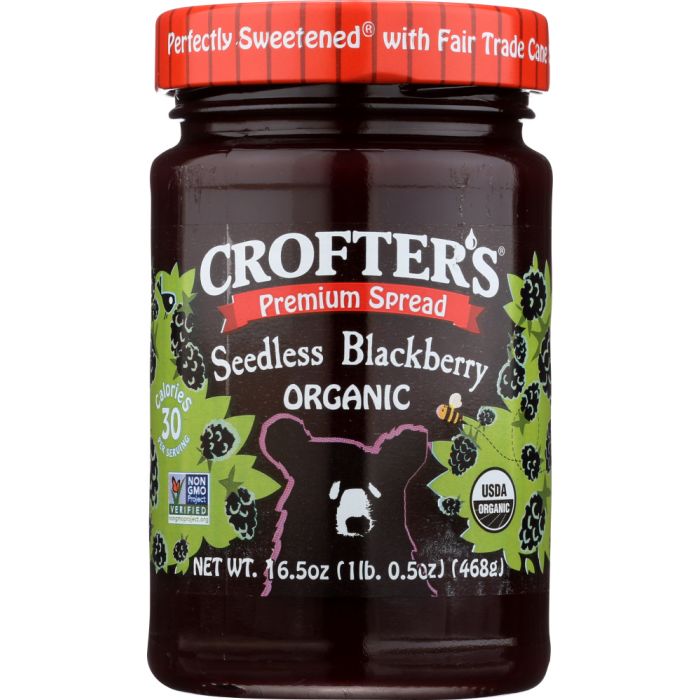 CROFTERS: Blackberry Seedless Fruit Spread, 16.5 oz