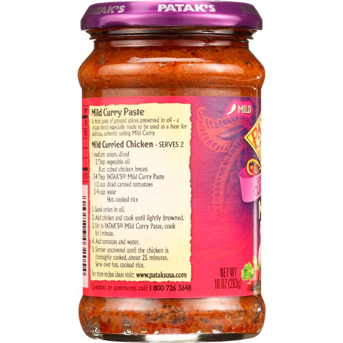 PATAKS: Paste Curry Mild, 10 oz