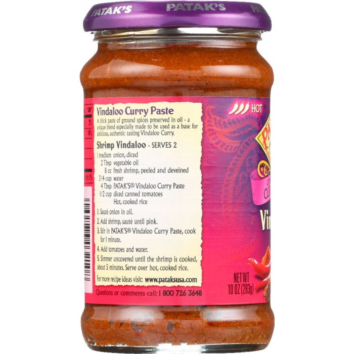 PATAKS: Paste Curry Vindaloo, 10 oz