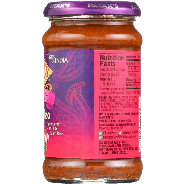 PATAKS: Paste Curry Vindaloo, 10 oz