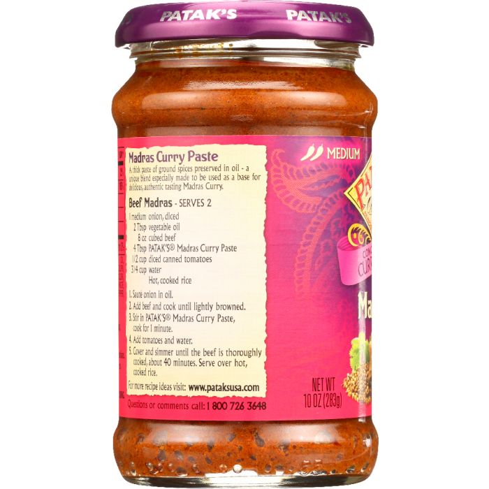 PATAKS: Paste Curry Madras, 10 oz