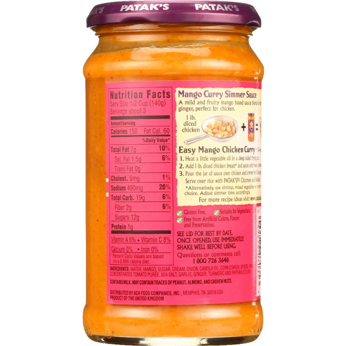 PATAKS: Sauce Mango Glass, 15 oz