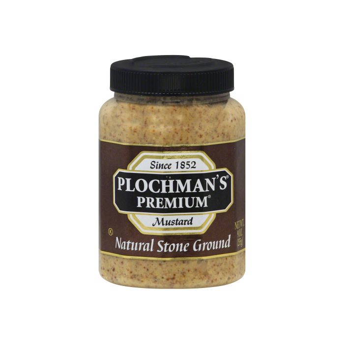 PLOCHMANS: Mustard Stone Ground Pet, 9 oz