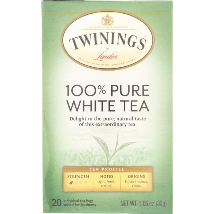 TWINING TEA: Pure White Tea, 20 bg