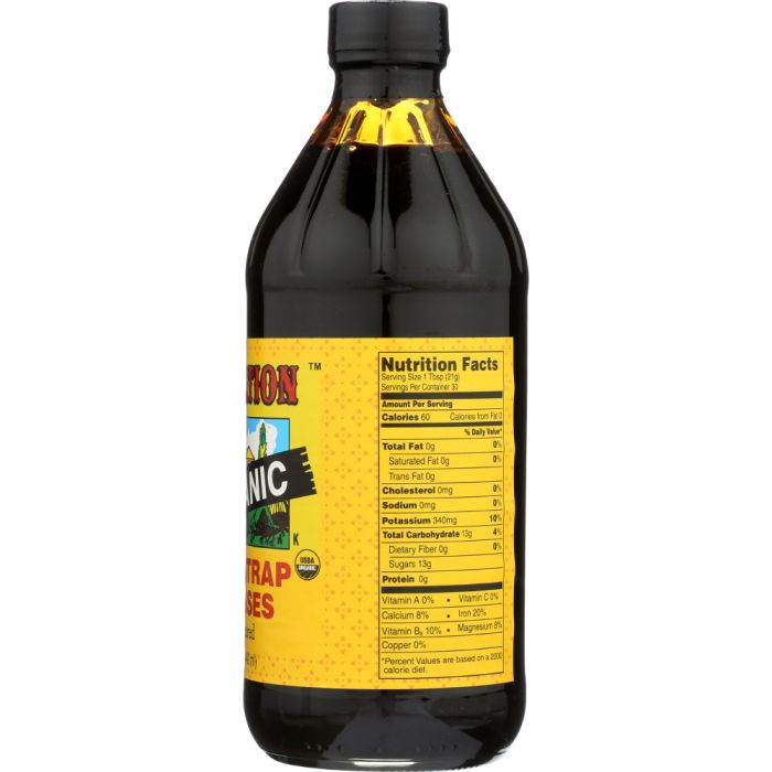 PLANTATION: Organic Blackstrap Molasses, 15 oz