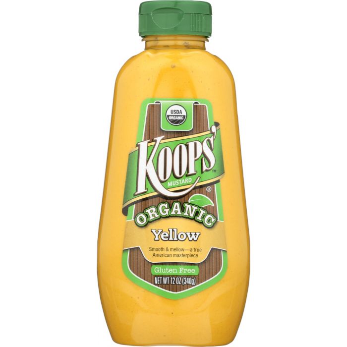 KOOPS': Organic Yellow Mustard, 12 oz