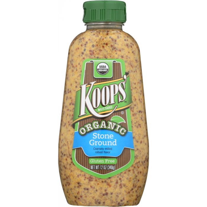 KOOPS: Organic Stone Ground Mustard, 12 oz