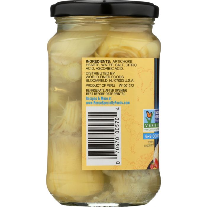 REESE: Small Artichokes in Glass, 12 oz