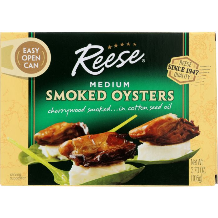 REESE: Smoked Oyster Medium, 3.7 Oz