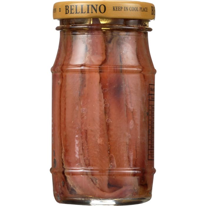 BELLINO: Fillet of Anchovies in Olive Oil & Salt, 4.25 oz