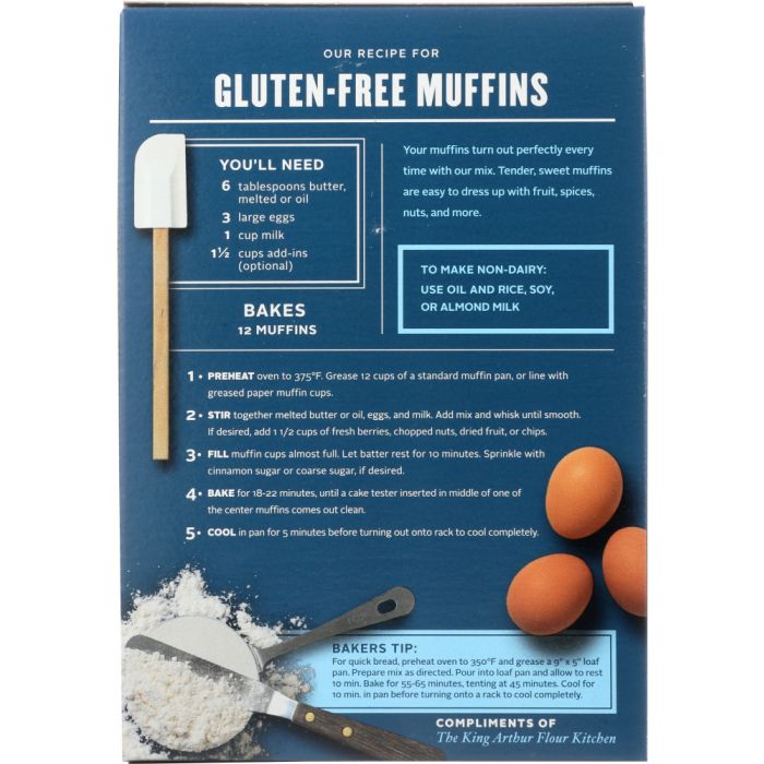 KING ARTHUR FLOUR: Gluten Free Muffin Mix, 16 oz