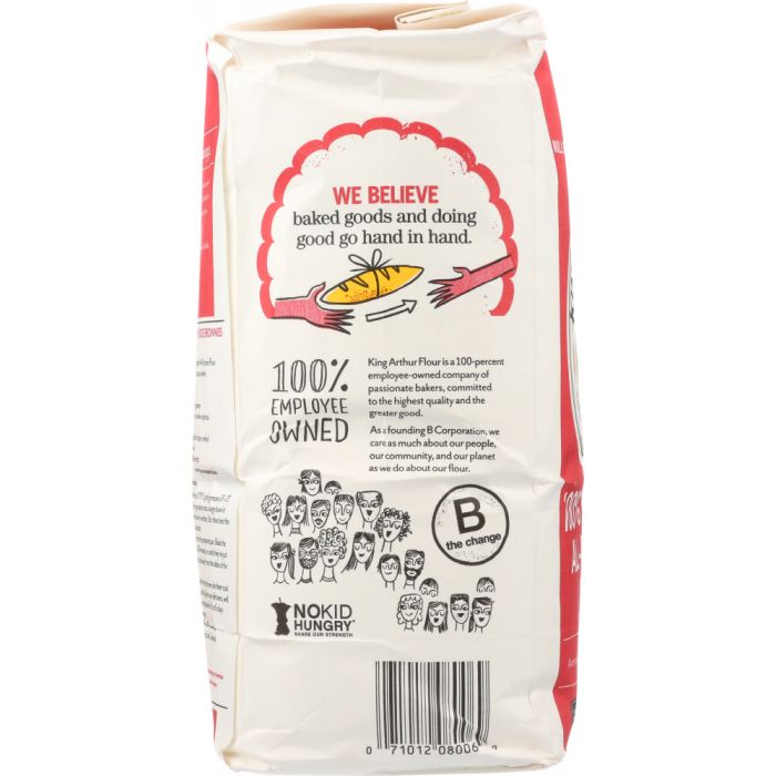 KING ARTHUR FLOUR: Organic Unbleached All Purpose Flour, 5 lbs