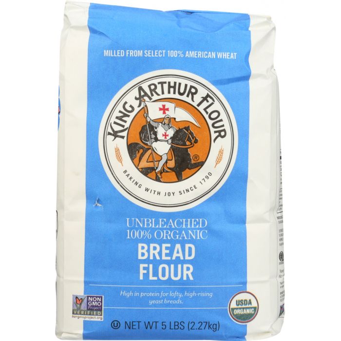 KING ARTHUR: 100% Organic Bread Flour, 5 lb