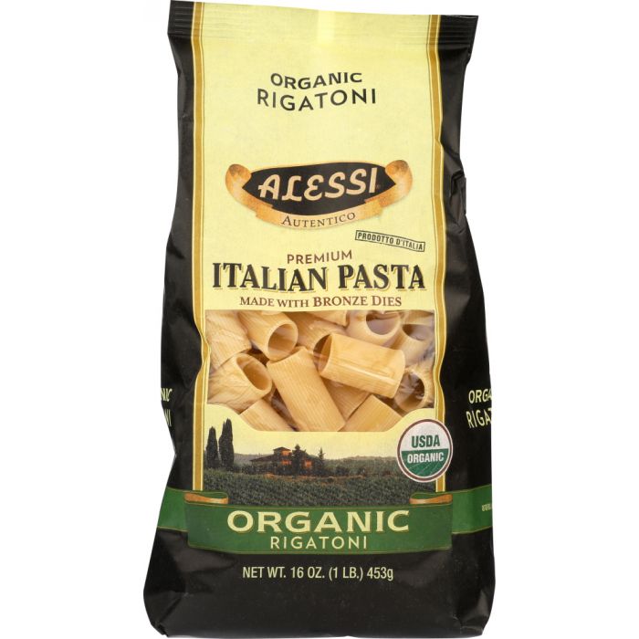 ALESSI: Rigatoni Italian Pasta Organic, 16 oz