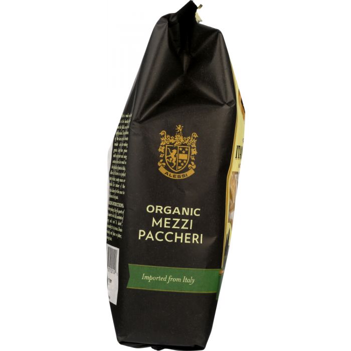 ALESSI: Organic Mezzi Paccheri Italian Pasta, 16 oz