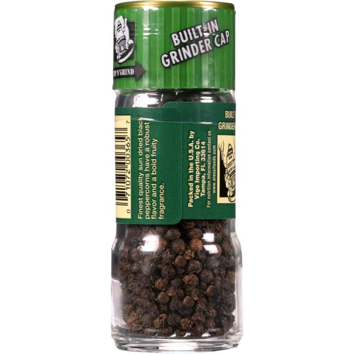 ALESSI: Whole Black Peppercorns, 1.34 Oz