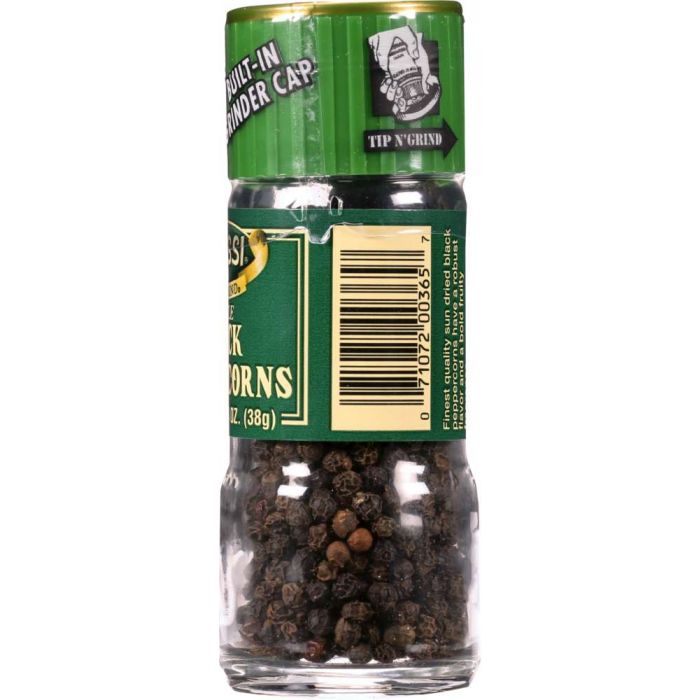 ALESSI: Whole Black Peppercorns, 1.34 Oz