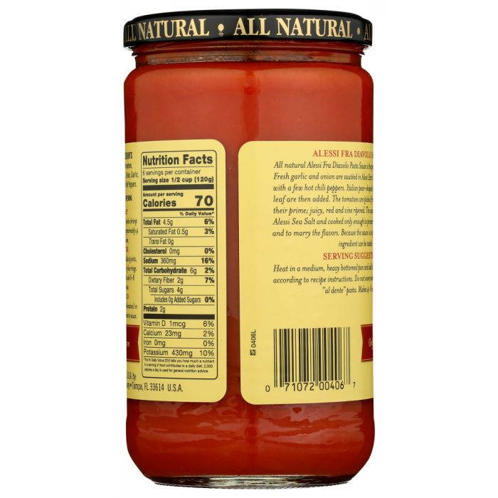 ALESSI: Pasta Sauce Fra Diavolo, 24 oz