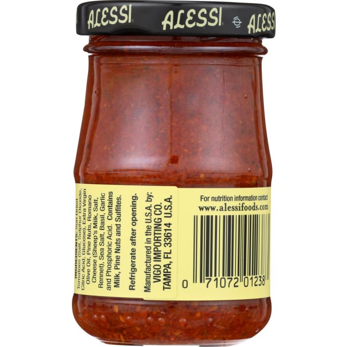 ALESSI: Sun Dried Tomato Pesto, 3.5 oz